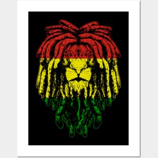 Rasta Lion Posters and Art